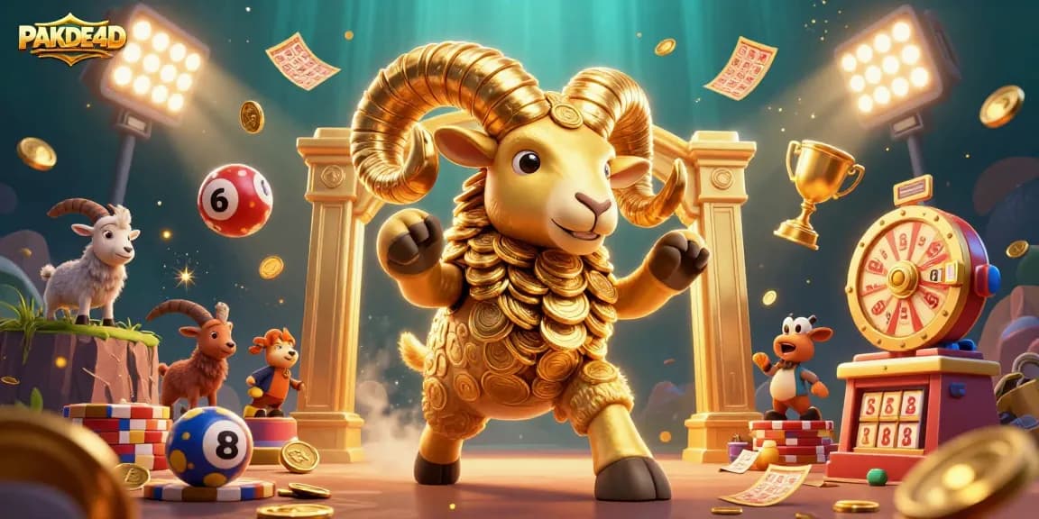 Experience the excitement of lottery games with PAKDE4D's dynamic and engaging illustration.