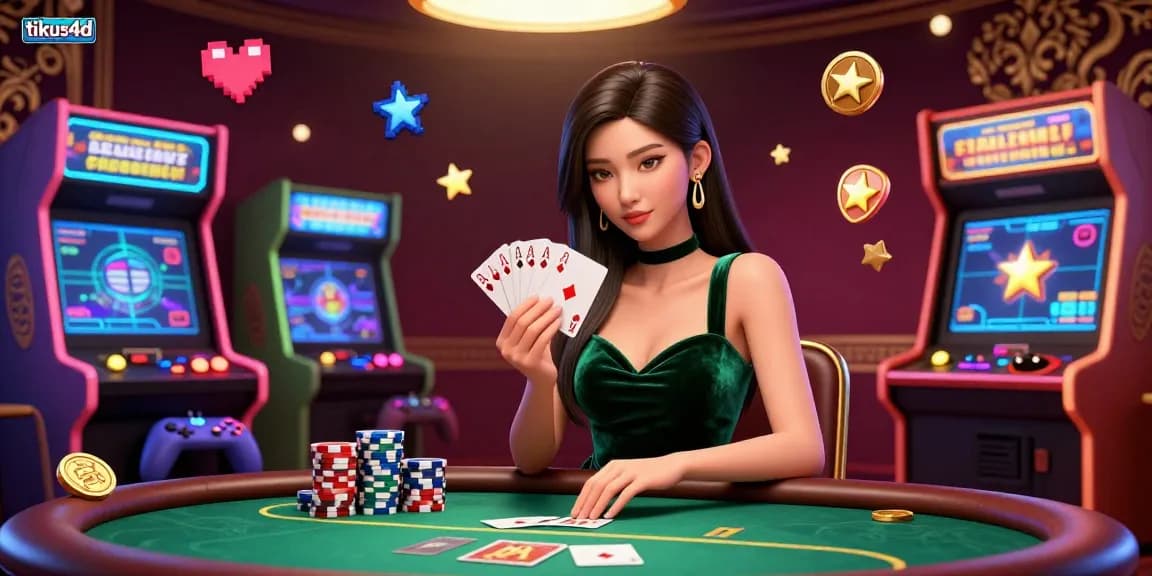 Tikus4d players masterfully engage at a vibrant poker table, showcasing strategy and excitement.