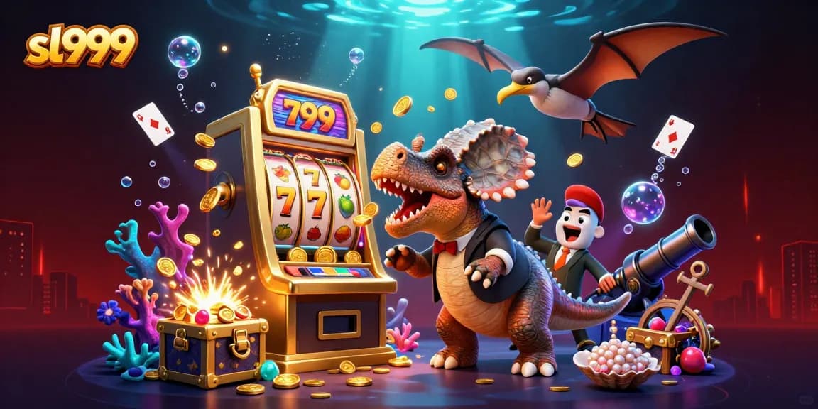Experience thrilling wins at sl999 with a pachycephalosaurus jackpot scene bursting with golden coins.