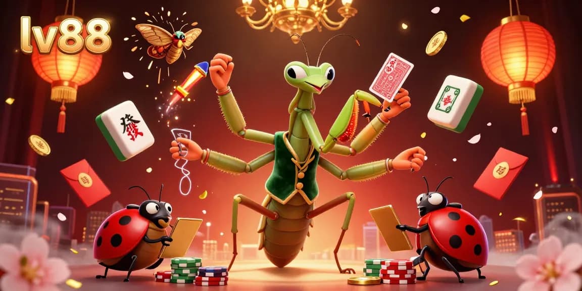 Experience the thrilling online gambling environment of lv88 with vibrant characters and games.