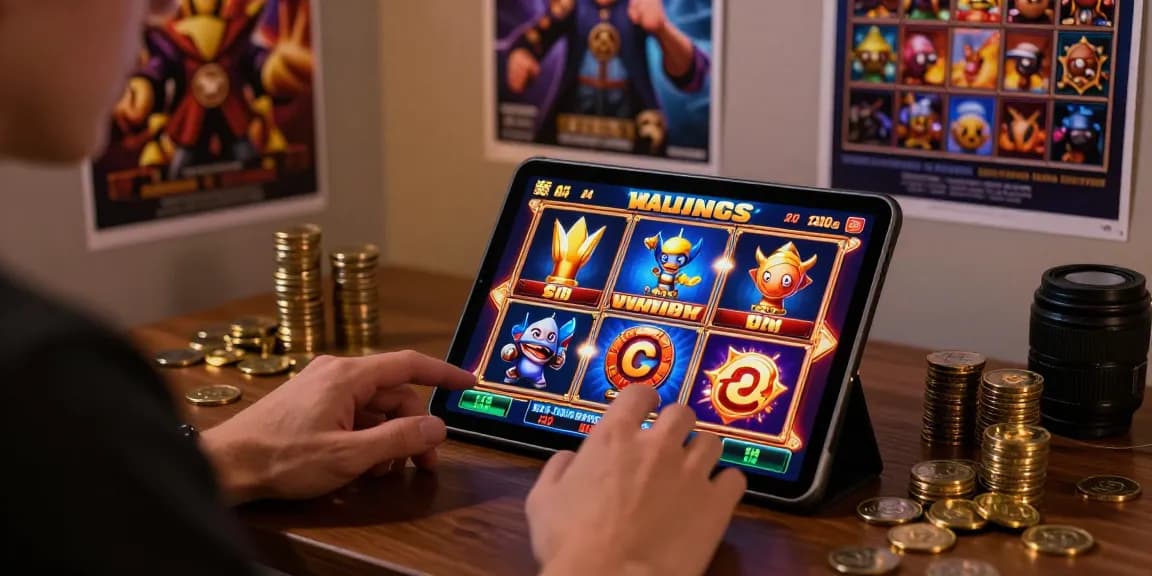 Pengalaman menarik dengan Login Modal138 saat bermain slot online dengan desain grafis yang cerah.