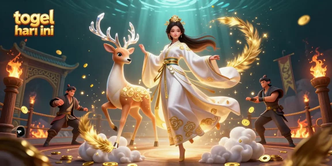 Engage in togel hari ini with a beautiful digital illustration of Asian tradition and vibrant casino elements