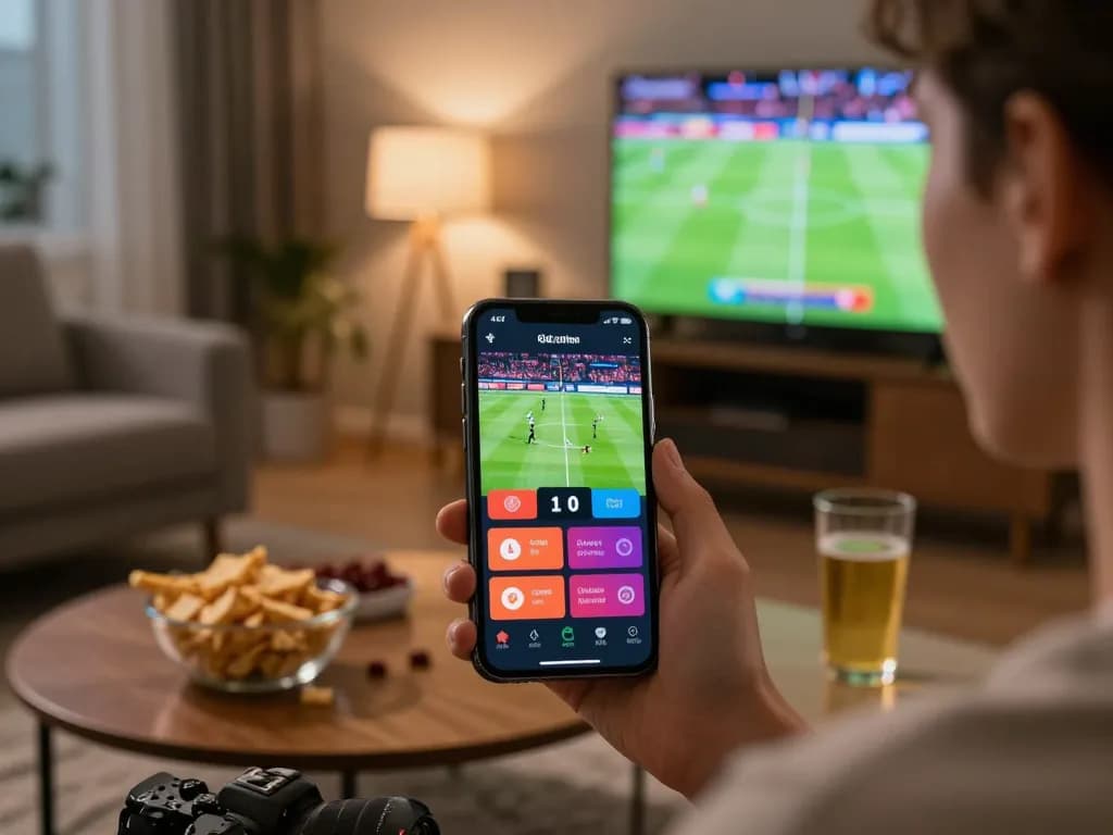 Experience the excitement of Fun88 sports betting on a smartphone during a live event.