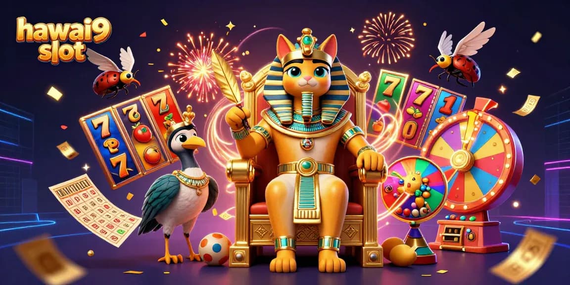 Engage with hawai9 slot through vibrant reels and Egyptian-themed casino elements.