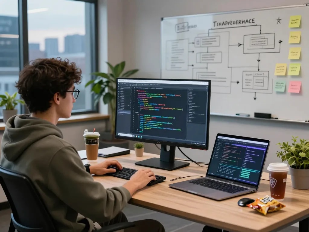 Collaborative workspace showcasing the innovative crush ai development process in a modern tech office.