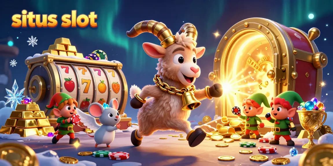 Permainan situs slot yang seru dengan karakter unik dan elemen kasino yang kaya, menampilkan kegembiraan di dunia perjudian.