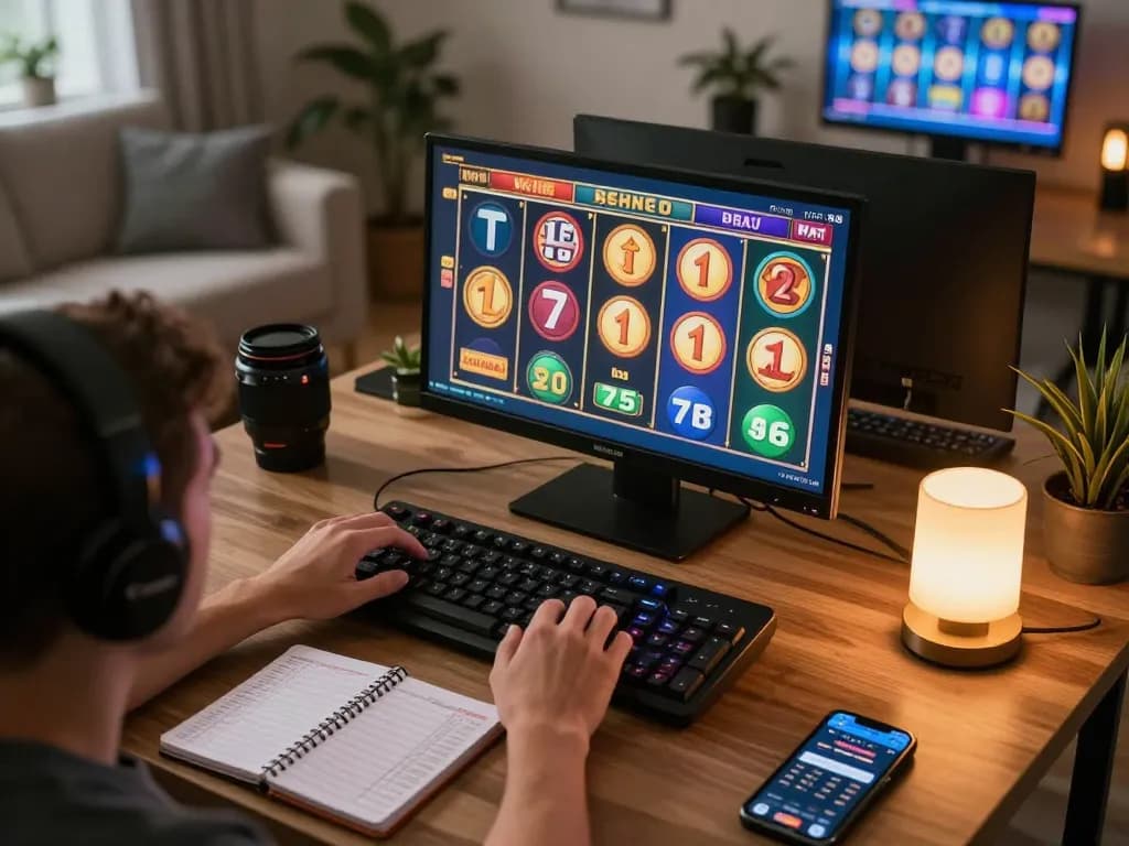 DASI4D slot gaming in action at home, showcasing strategic plays and engaging interface.