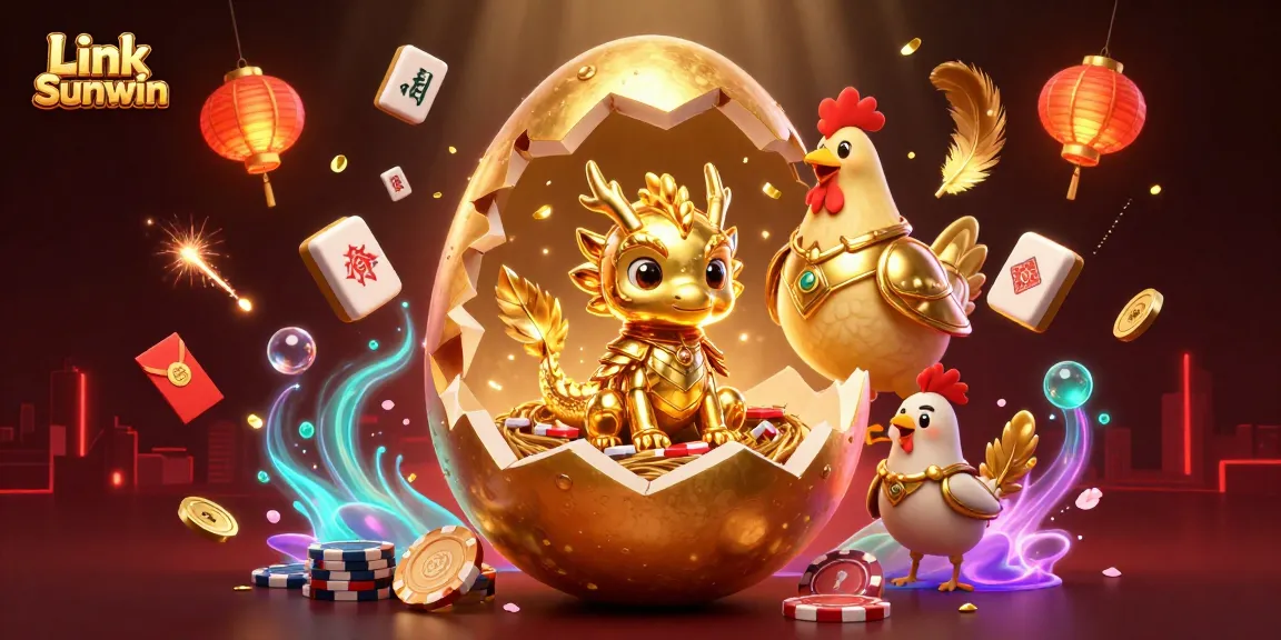Experience thrilling moments at Link Sunwin while interacting with magnificent golden dragon characters and vibrant gaming elements.
