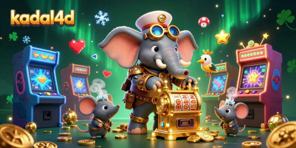 Spin and win on the kadal4d slot machine with vibrant 3D elements and engaging characters.