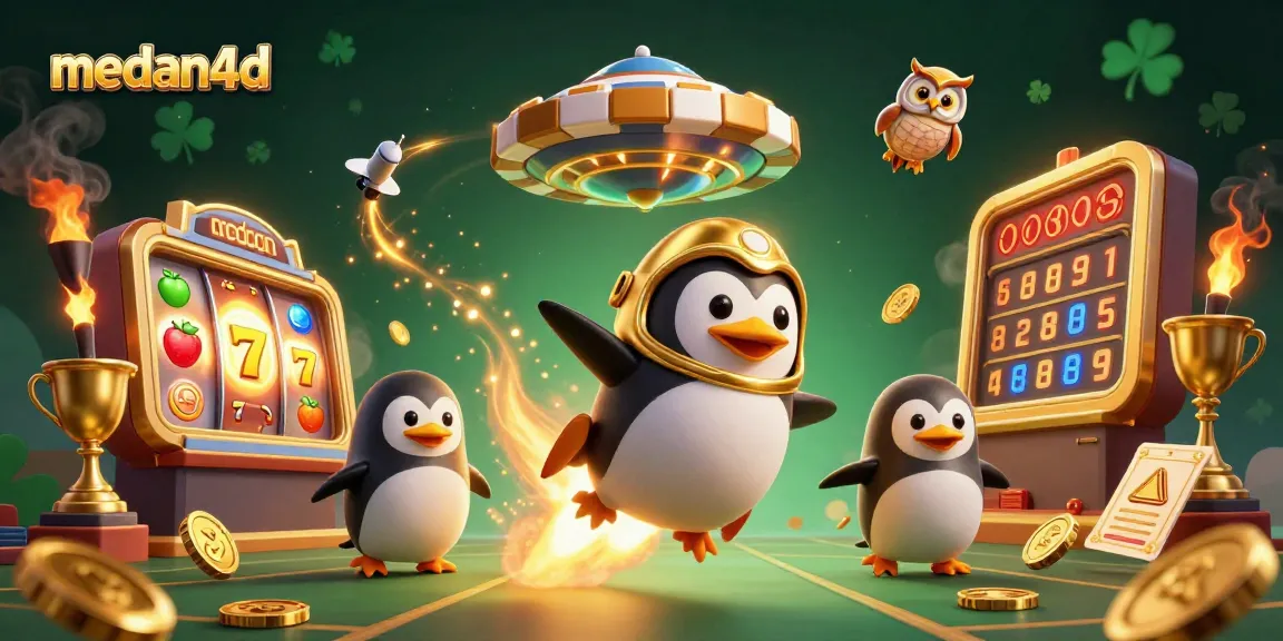 Menangkan jackpot dengan medan4d dalam ilustrasi kasino penuh warna yang dinamis