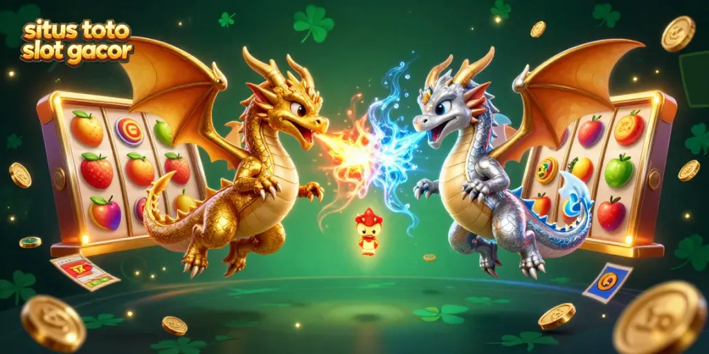 Pengalaman bermain menarik di situs toto slot gacor dengan dragon 3D dan elemen kasino menarik.