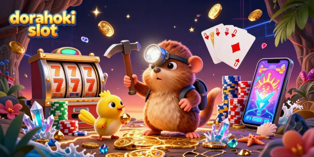 dorahoki slot menggandakan kemenangan dengan slot yang mengasyikkan dan karakter penambang lucu