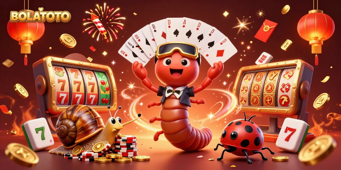BOLATOTO mengajak Anda merasakan keseruan slot dengan dealer kartu kartun dan tumpukan chip besar.