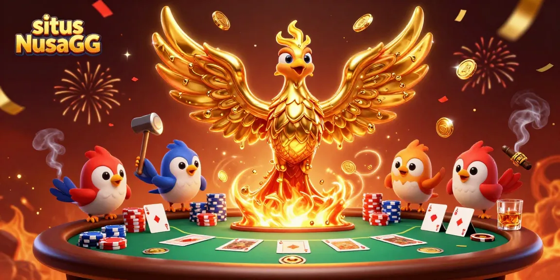 Experience the thrill of situs NusaGG with stunning 3D casino characters and vibrant poker elements.