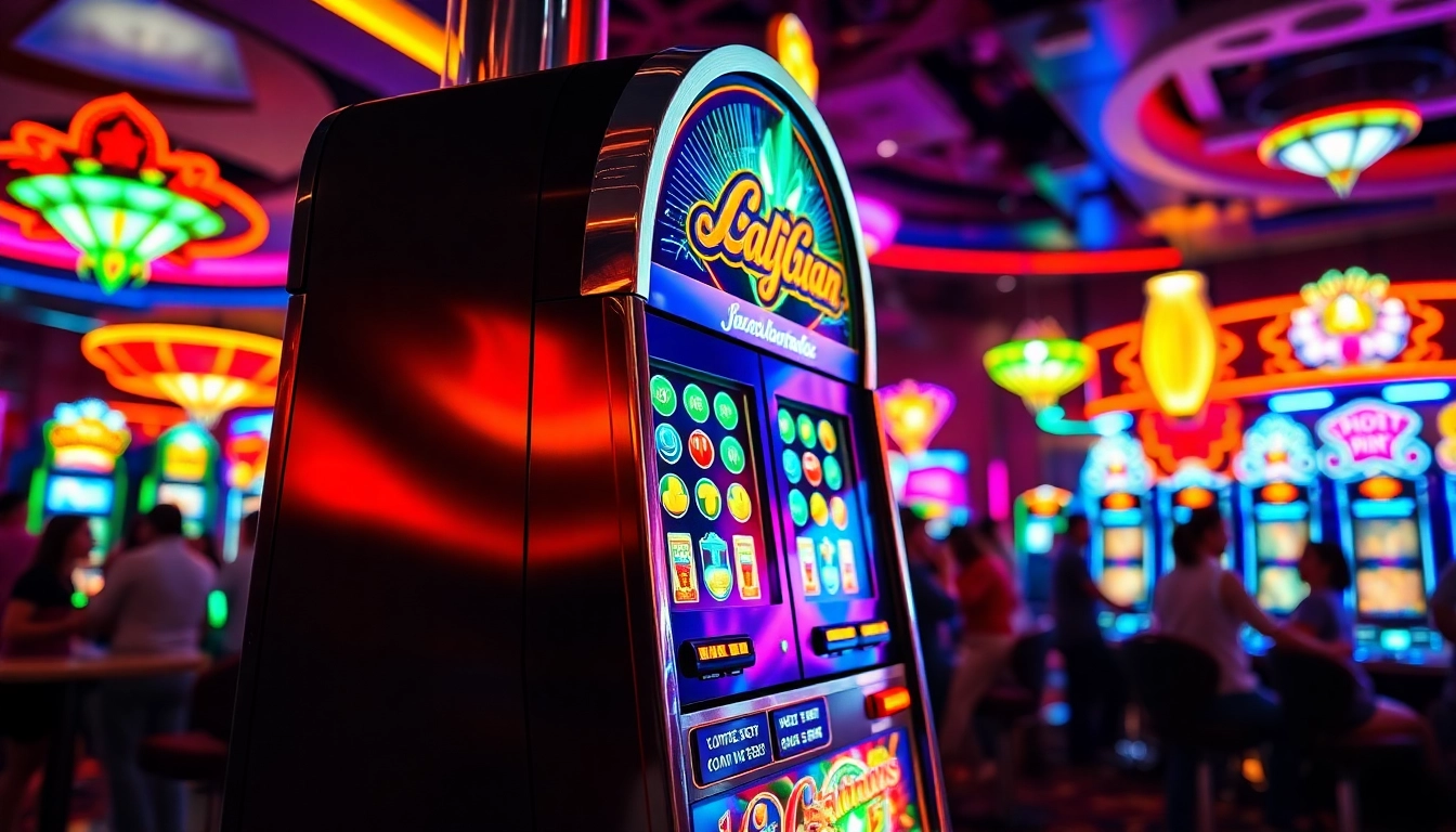Putar galicuan slot dengan semarak cahaya neon di kasino