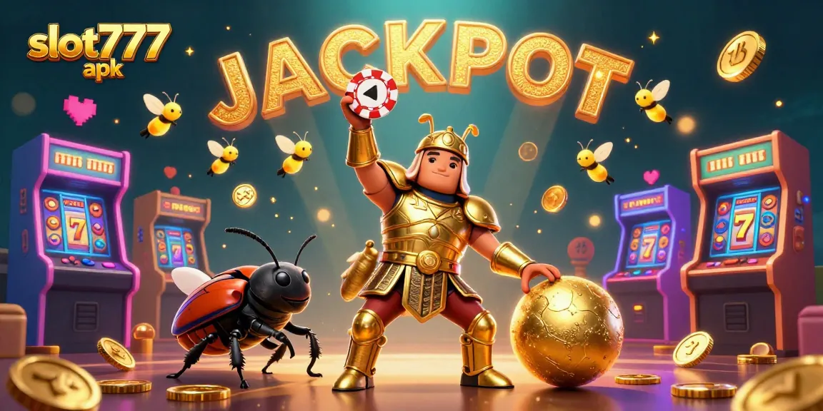 Experience the excitement of slot777 apk with vibrant characters and captivating casino elements.