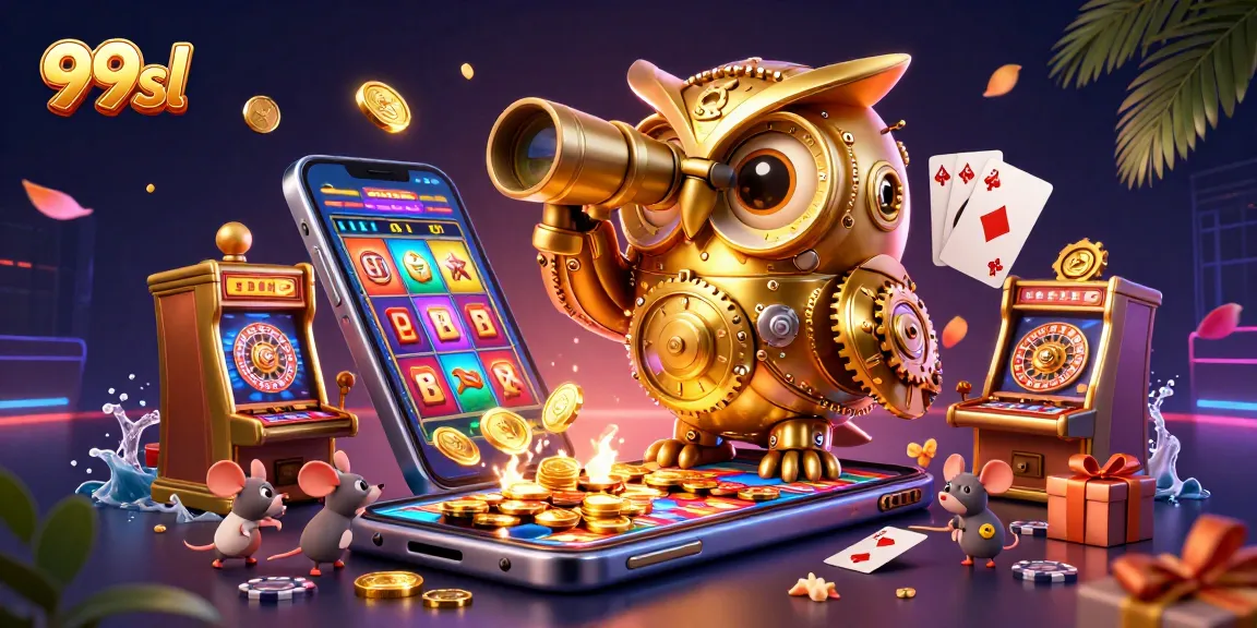 Experience thrilling gameplay at 99sl with a vibrant casino scene featuring dynamic characters and games.