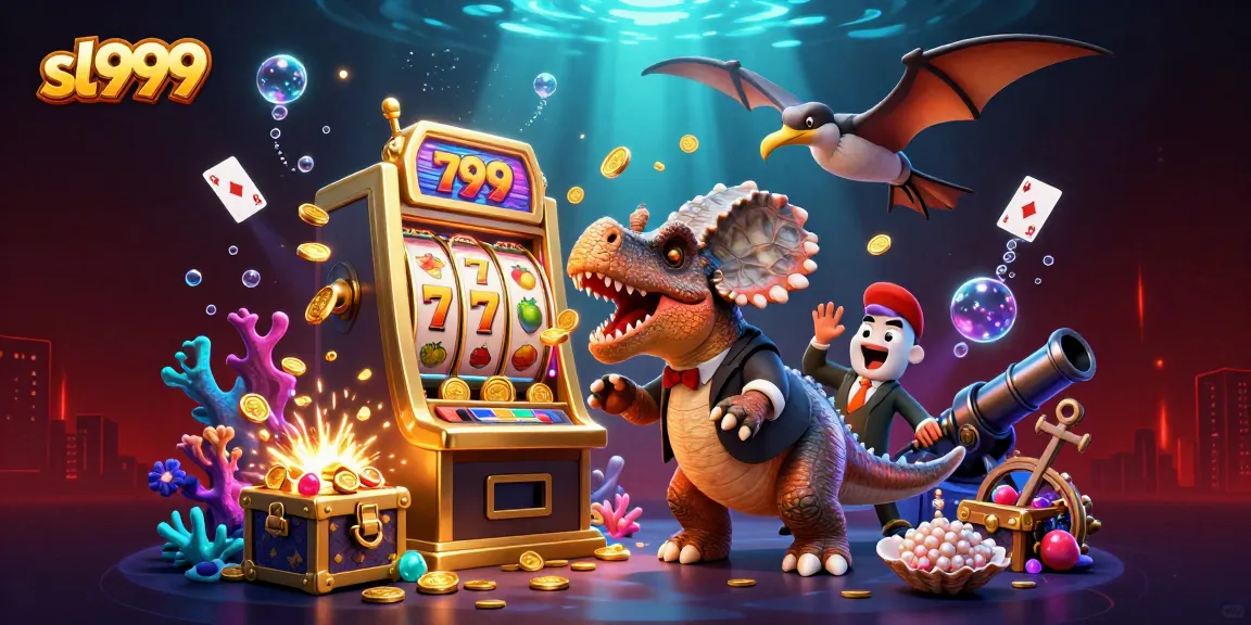 Experience thrilling wins at sl999 with a pachycephalosaurus jackpot scene bursting with golden coins.