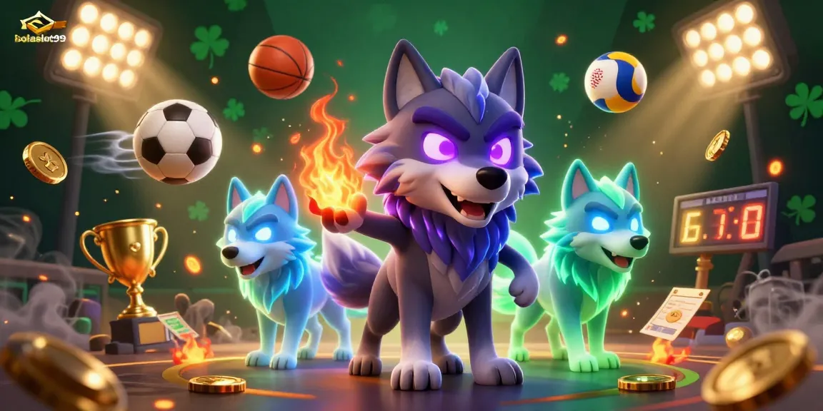 Bet big with bolaslot99's vibrant 3D sports betting scene showcasing thrilling game elements.