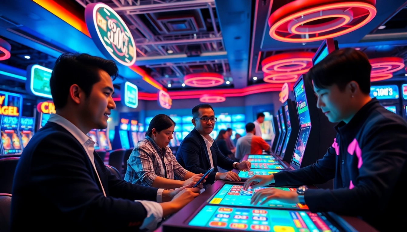 Menang dalam permainan rikitogel di https://thegizzlereview.com/ dengan suasana kasino yang ceria.
