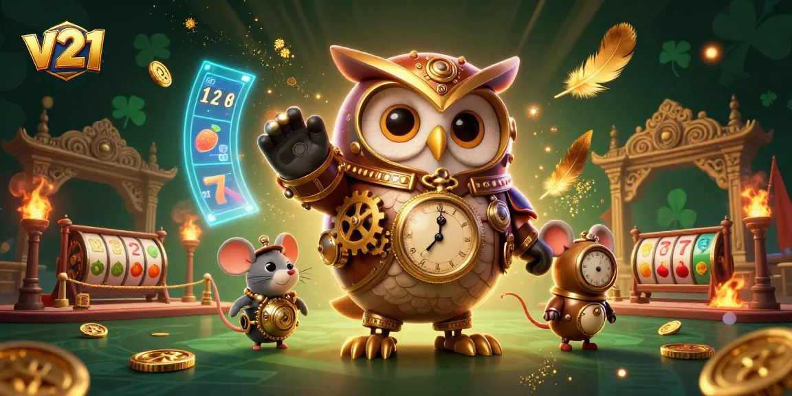Menangkan permainan kasino dengan v21 menggunakan ilustrasi 3D kasino yang mendetail dan kaya warna.